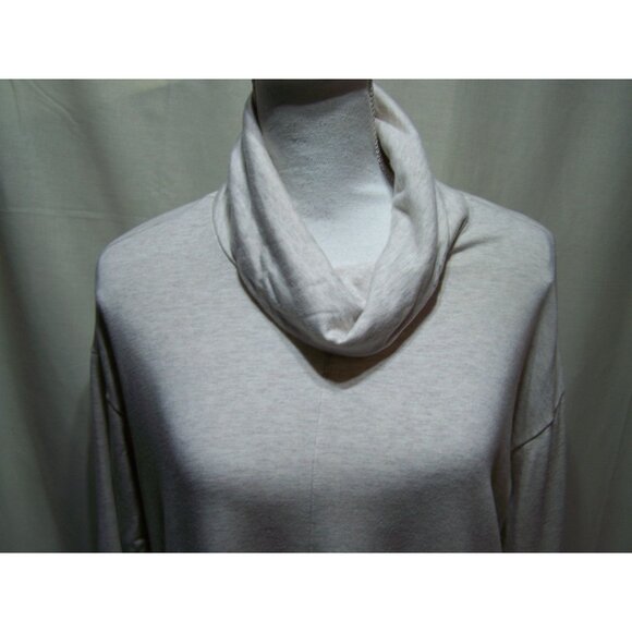 Pure Jill Tunic Top Cozy Athleisure Pullover Tan Medium Petite - Picture 2 of 11